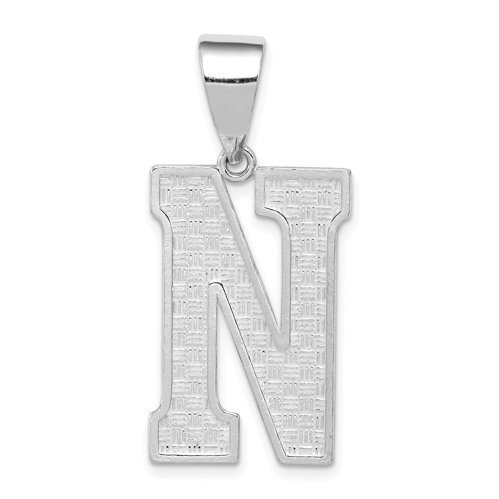 Solid;Casted;Polished;Sterling silver;Patterned;Fits up to 4mm