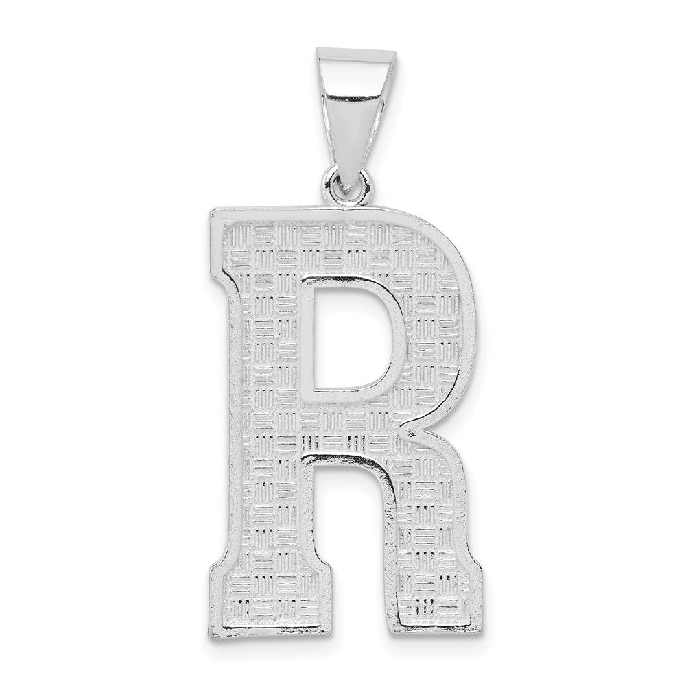Solid;Casted;Polished;Sterling silver;Patterned;Fits up to 4mm