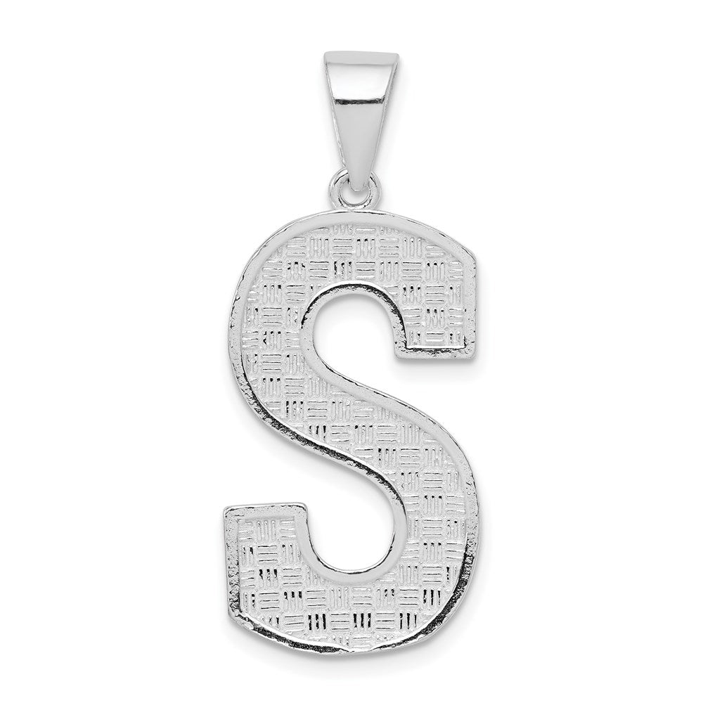 Solid;Casted;Polished;Sterling silver;Patterned;Fits up to 4mm