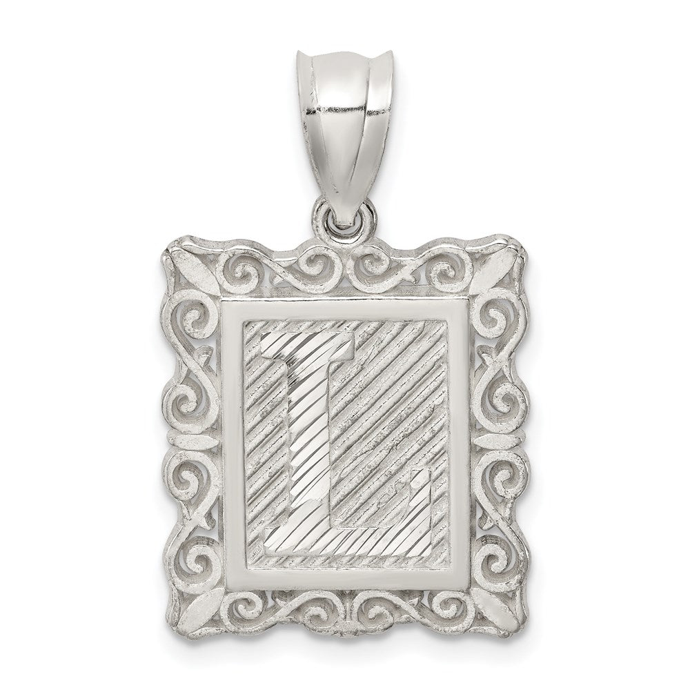 Solid;Casted;Polished;Sterling silver;Square;Diamond Cut;Fits up to 4mm