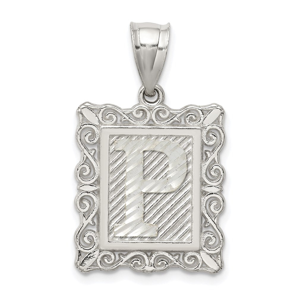 Solid;Casted;Polished;Sterling silver;Square;Diamond Cut;Fits up to 4mm
