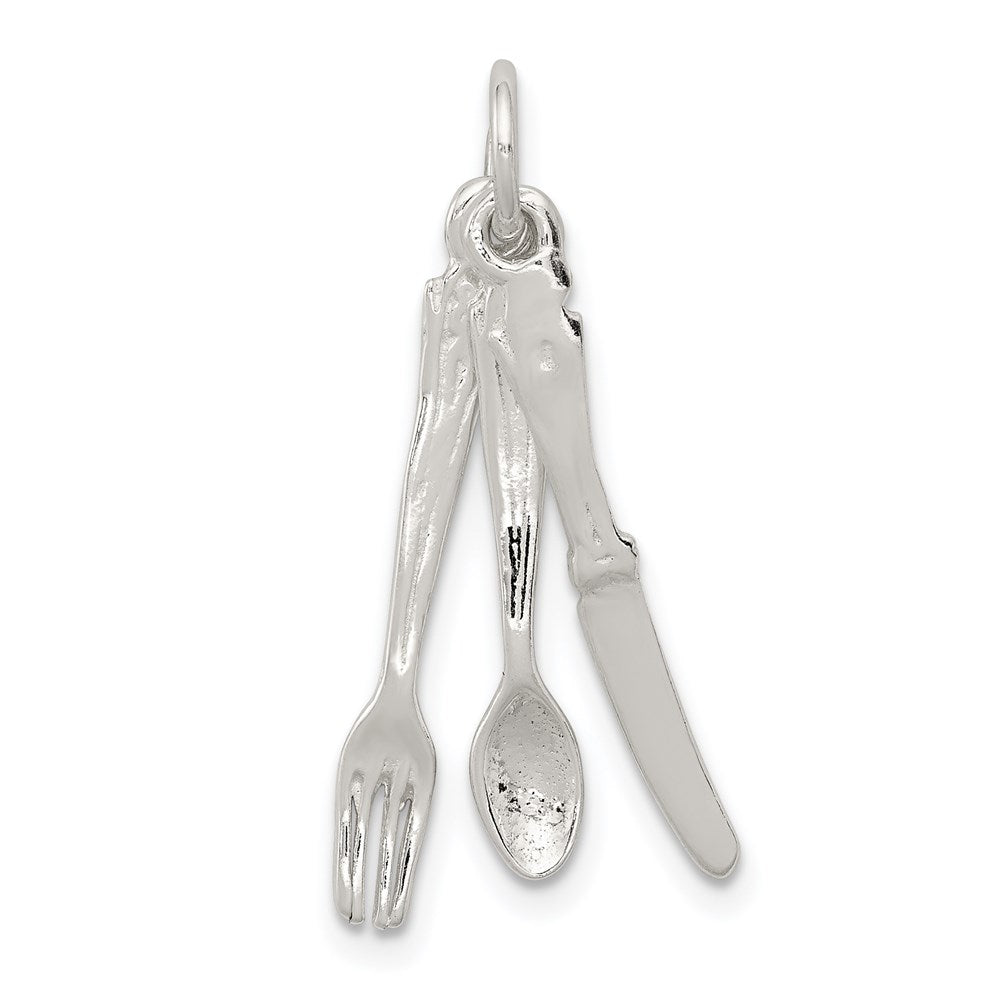 Solid;Casted;3-D;Sterling silver