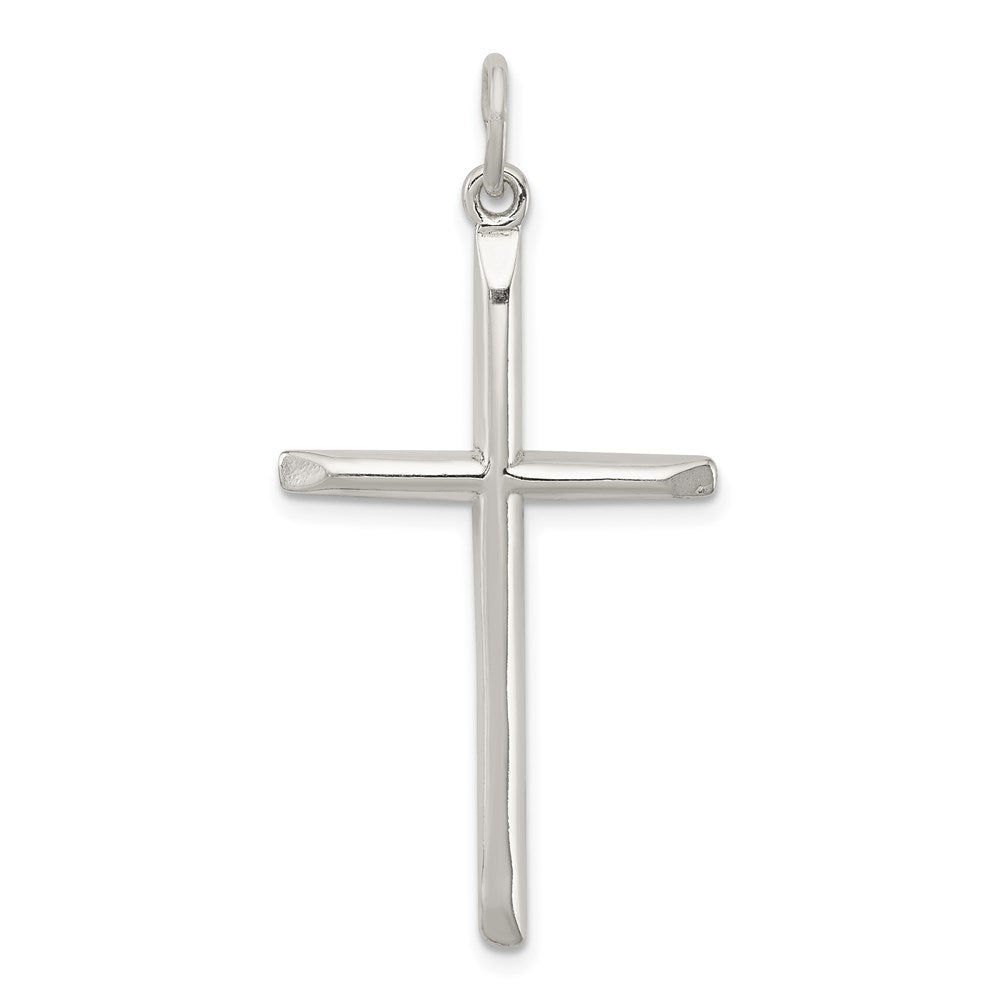 Solid;Casted;Polished;3-D;Sterling silver