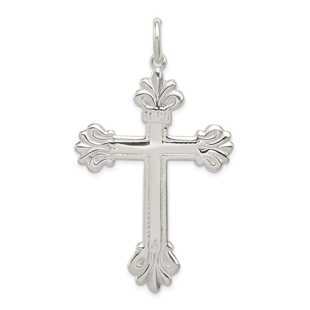 Solid;Casted;Polished;Flat back;Sterling silver;Textured back