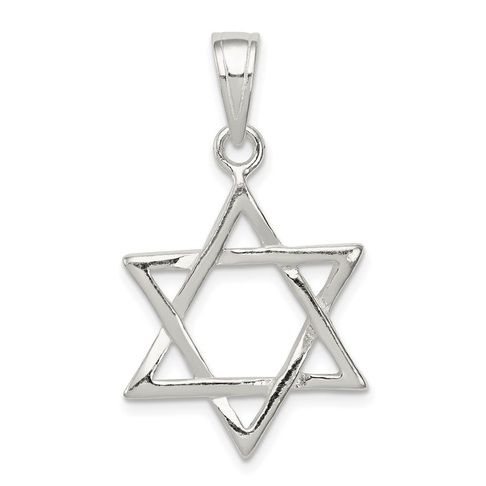 Solid;Polished;Sterling silver;Fits up to 4mm