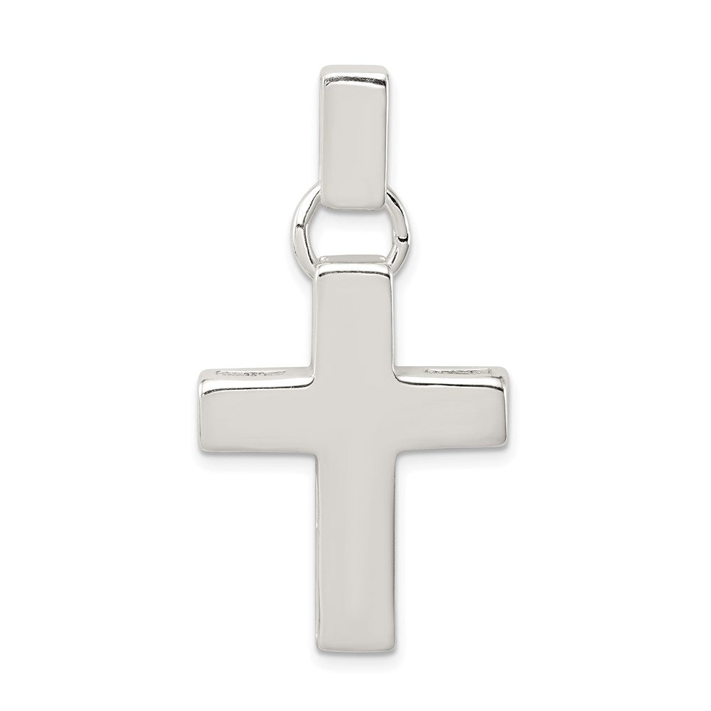 Polished;Open back;Sterling silver;Engravable (front only)