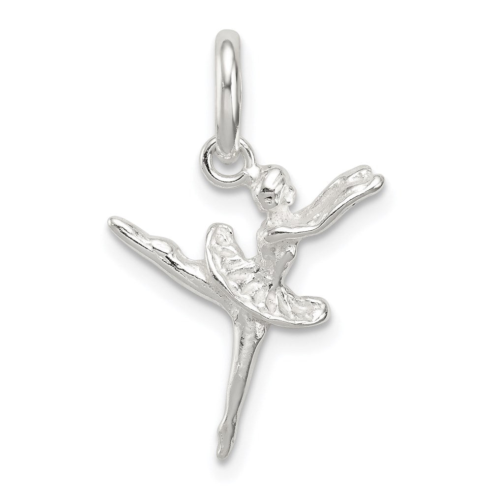 Solid;Casted;Diamond-cut;Polished;3-D;Sterling silver