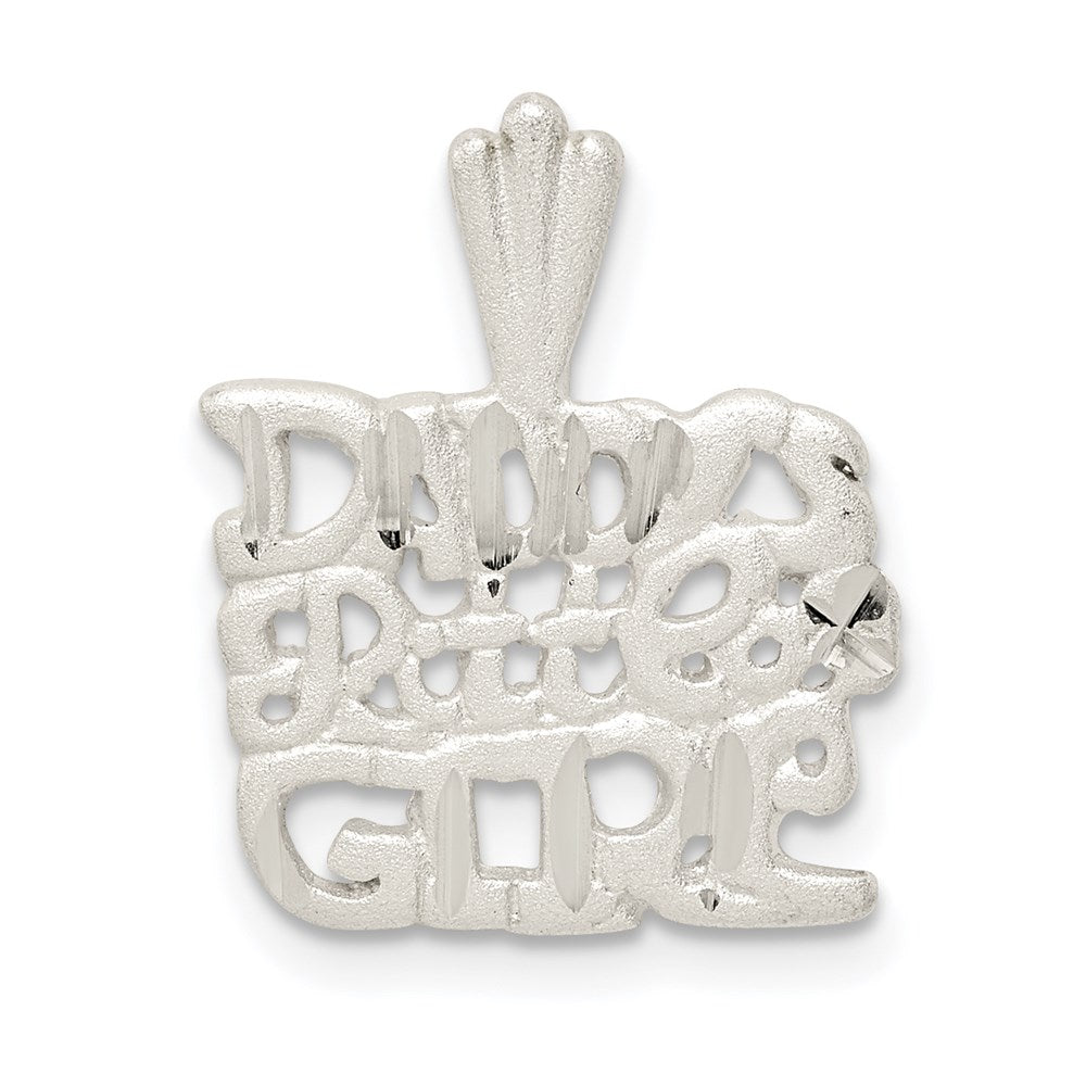 Solid;Casted;Diamond-cut;Satin;Sterling silver