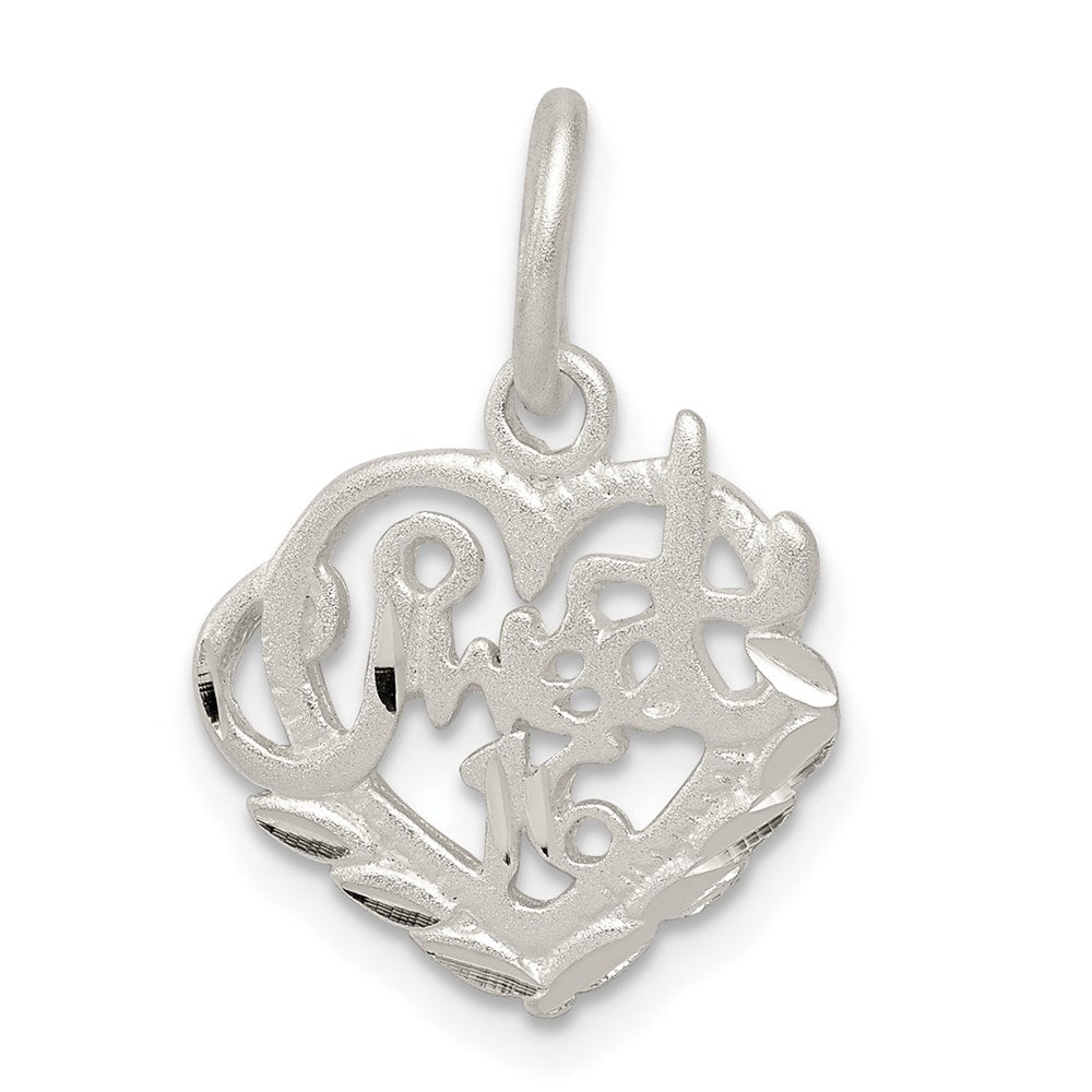 Solid;Casted;Diamond-cut;Satin;Sterling silver