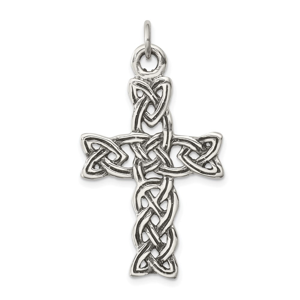 Polished;Antique finish;Sterling silver;Cut-out