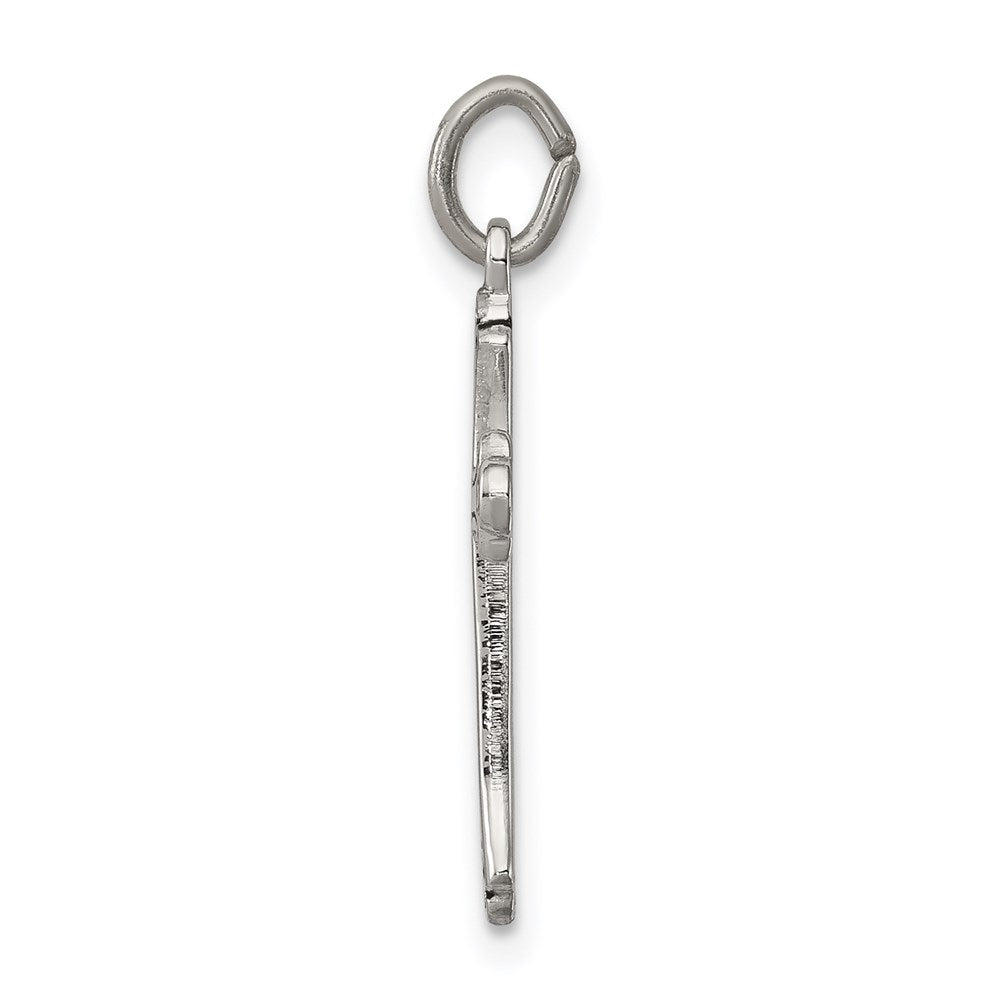 Sterling Silver Antiqued Cross Charm