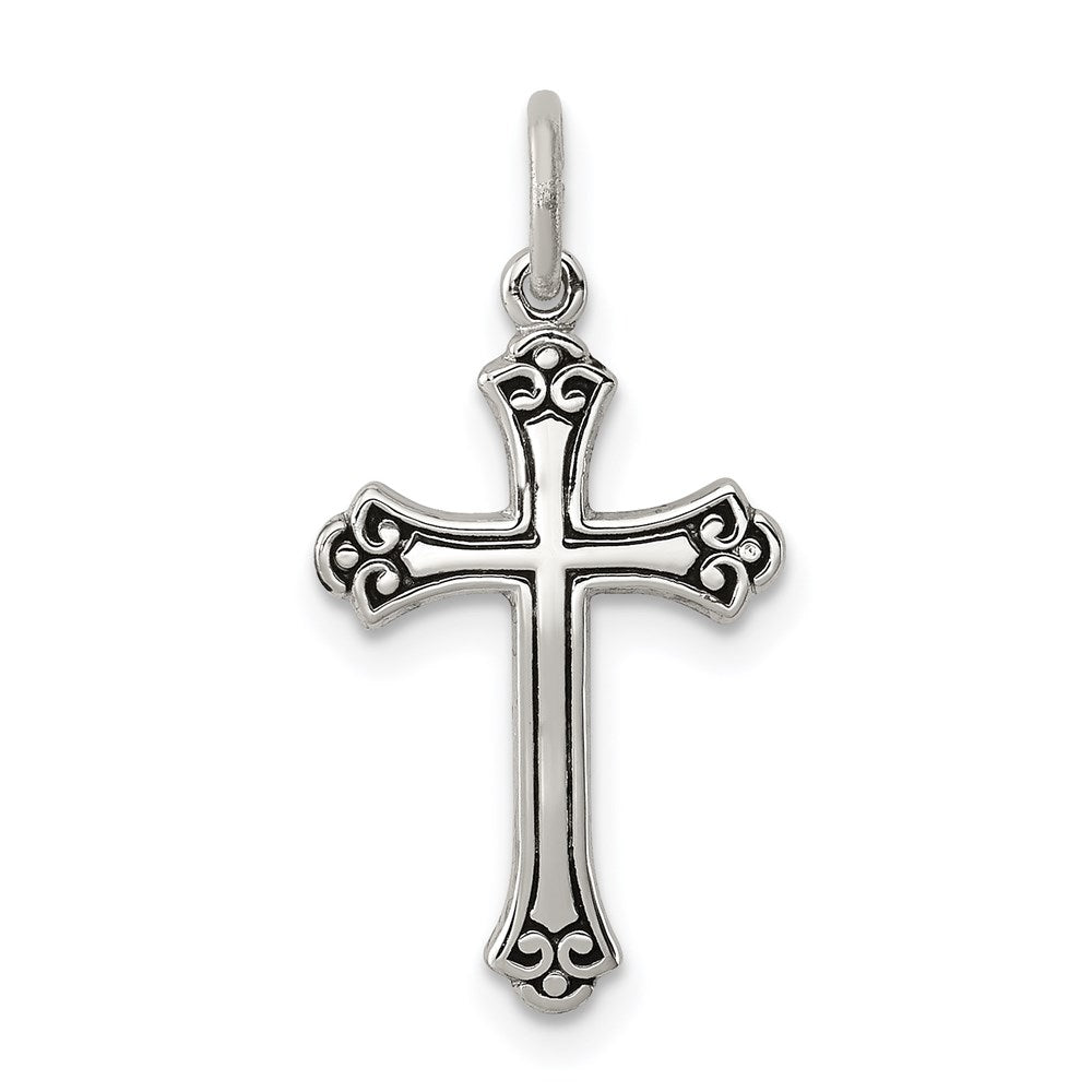 Solid;Polished;Flat back;Engravable;Antique finish;Sterling silver