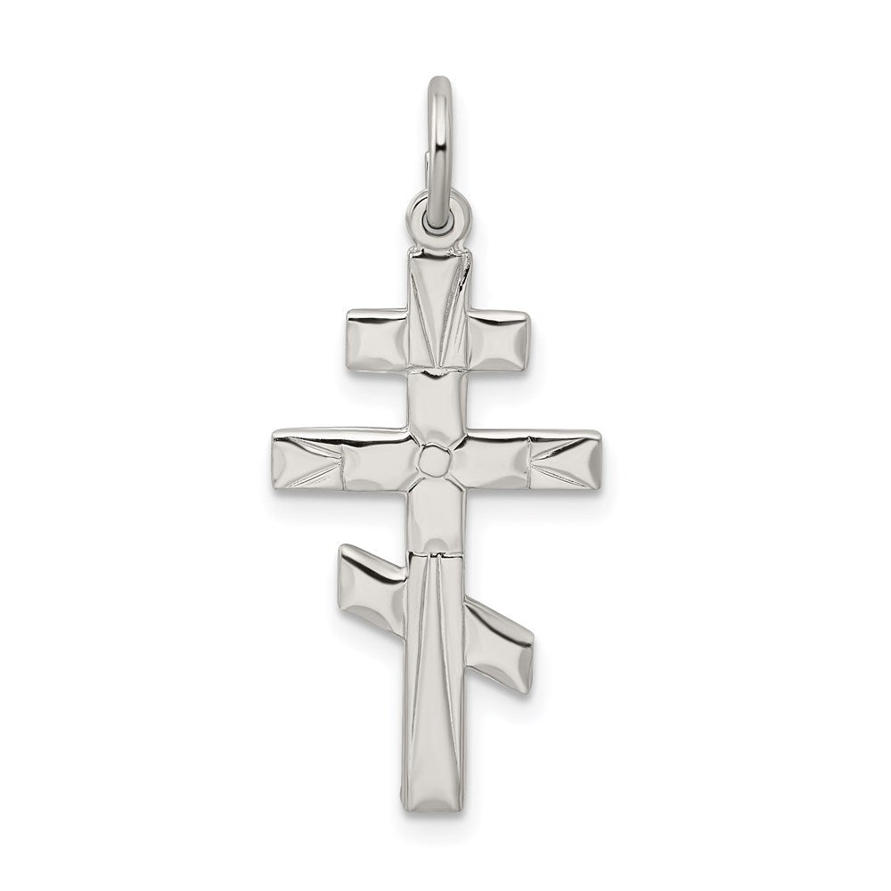 Solid;Polished;Die struck;Flat back;Sterling silver;Textured