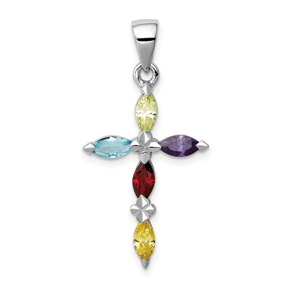 Polished;Open back;Sterling silver;CZ