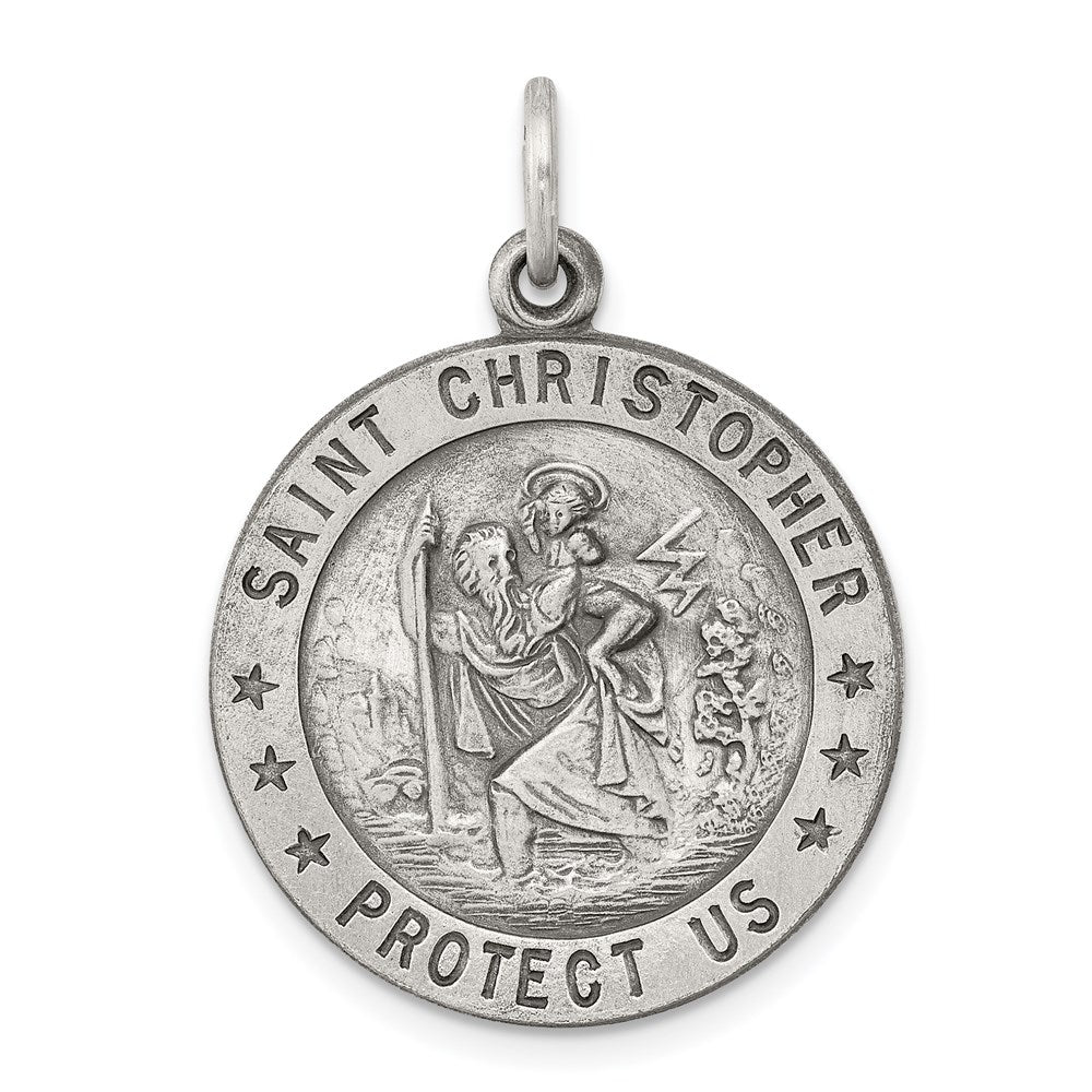 Solid;Die struck;Engravable;Antique finish;Sterling silver;Polished & satin