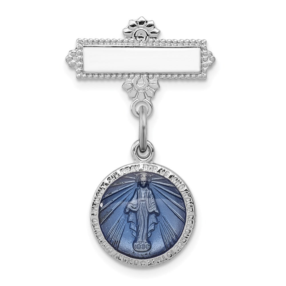 Solid;Polished;Enamel;Sterling silver;Not engraveable by QG