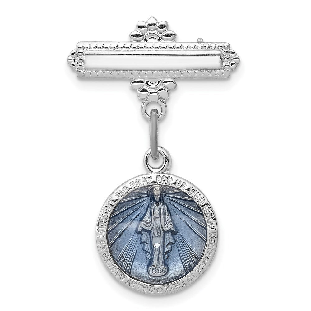 Solid;Polished;Enamel;Sterling silver;Not engraveable by QG
