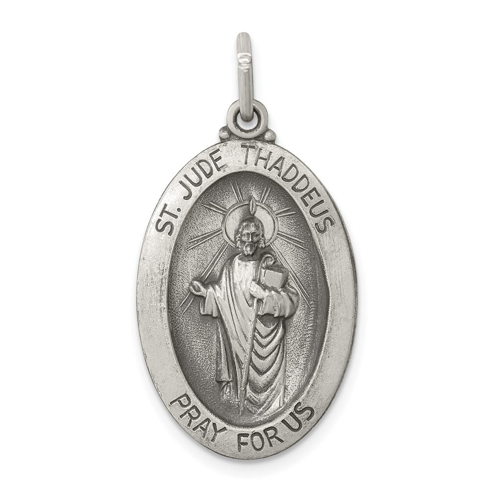 Solid;Satin;Die struck;Engravable;Antique finish;Sterling silver