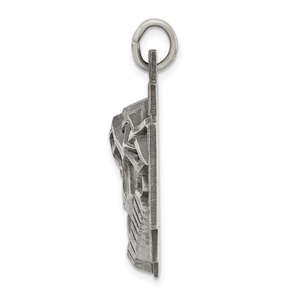 Sterling Silver Antiqued Ecce Homo Medal