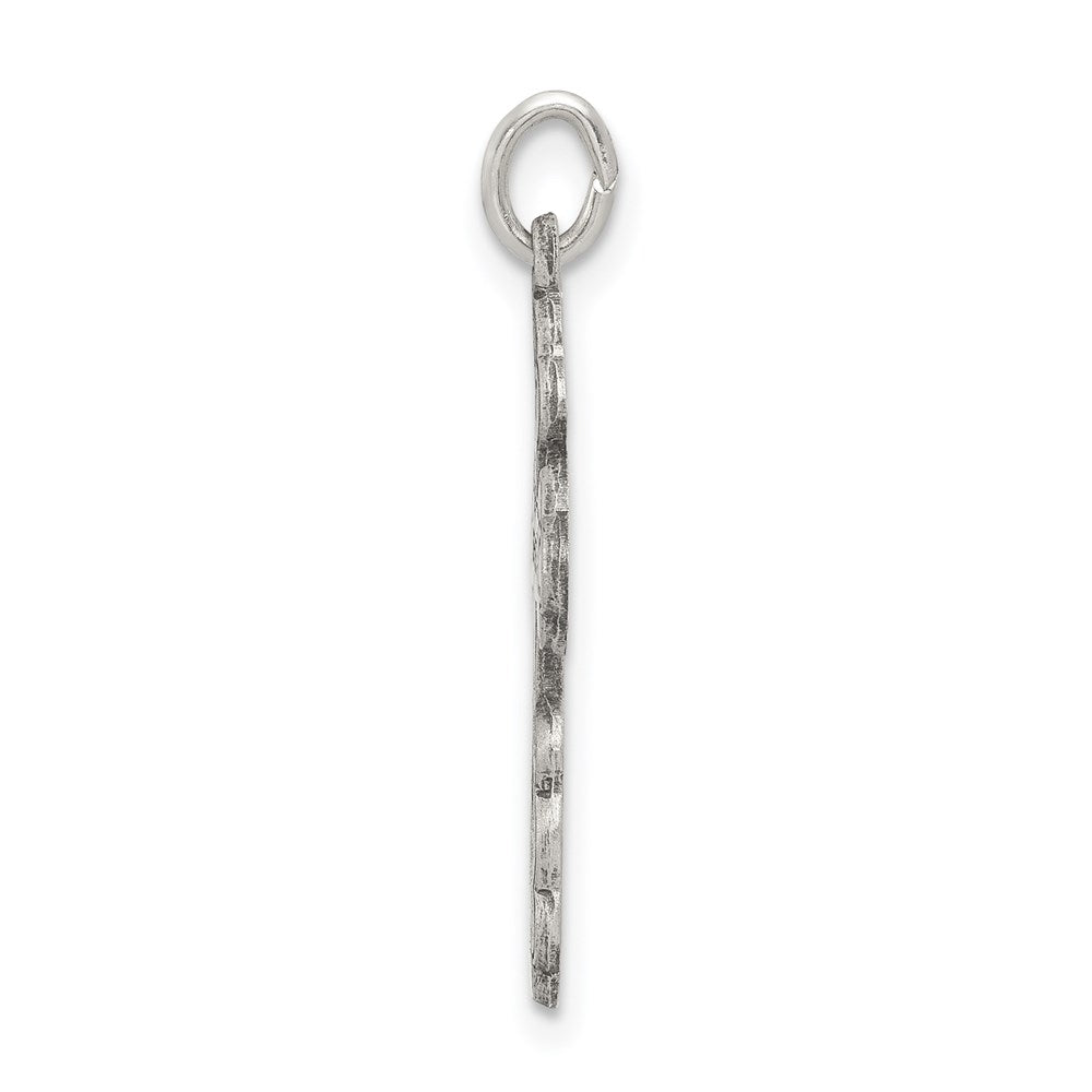 Sterling Silver Antiqued Eastern Orthodox Cross Charm