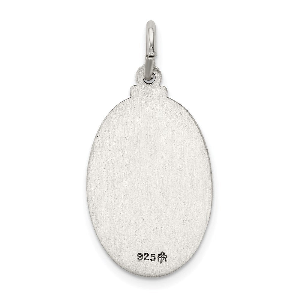 Sterling Silver Antiqued St. Christopher Medal