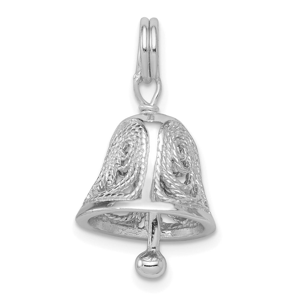 Solid;Polished;Sterling silver;Filigree;Moveable;Fits up to 3mm
