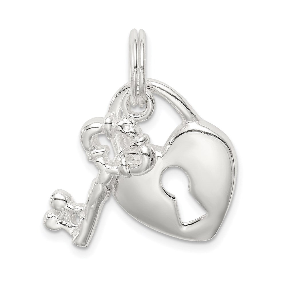 Polished;Split Ring;Sterling silver