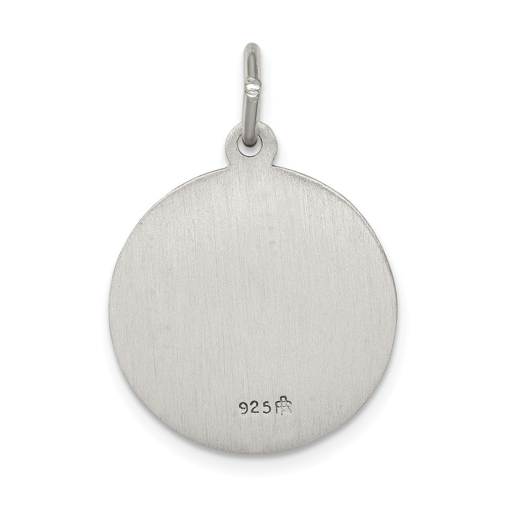 Sterling Silver Antiqued Saint Anthony Medal