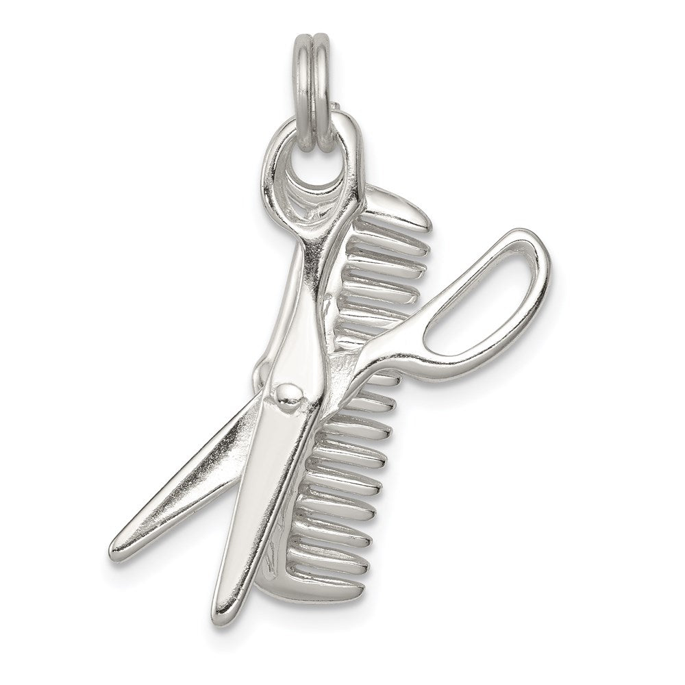 Solid;Polished;3-D;Sterling silver;Textured;Fits up to 3mm;Two piece