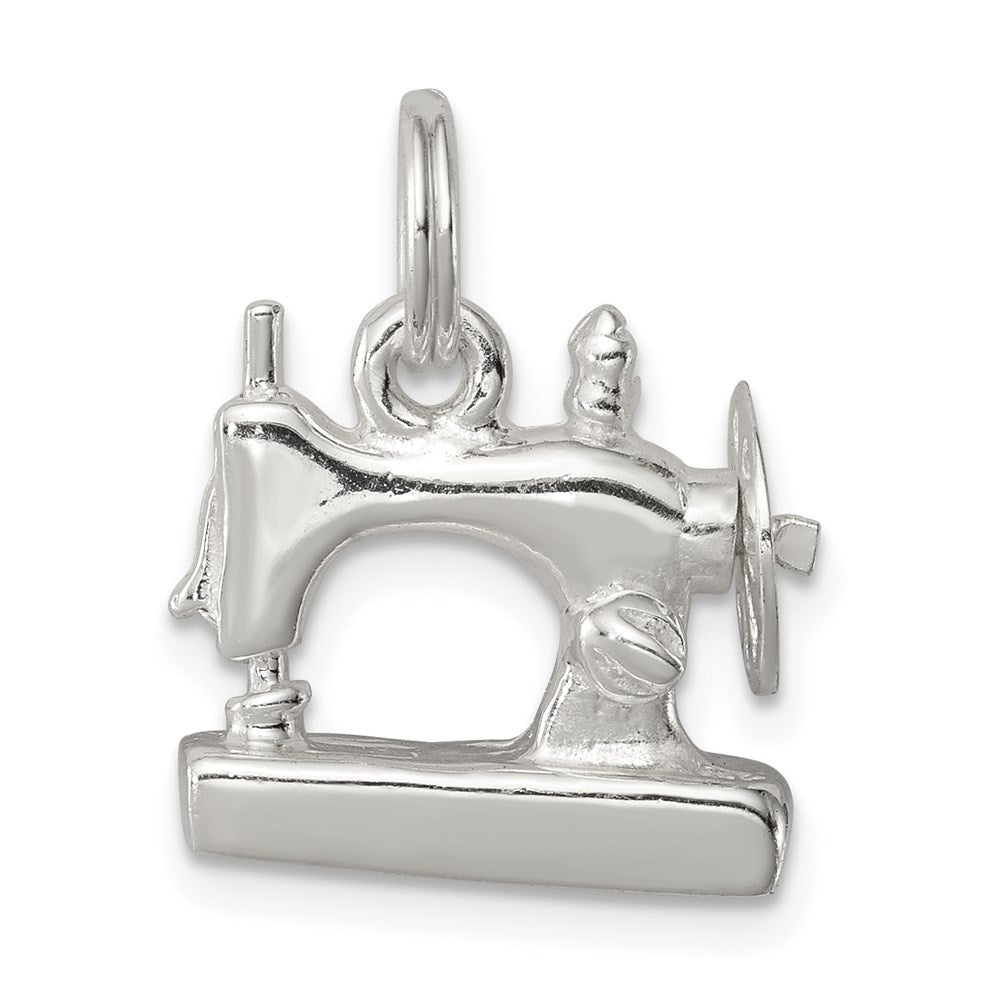 Solid;Polished;3-D;Sterling silver