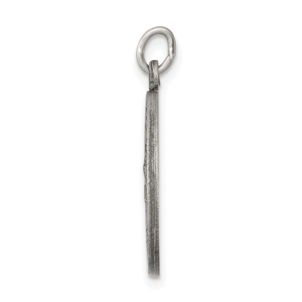 Sterling Silver Antiqued Our Lady of Guadalupe Medal