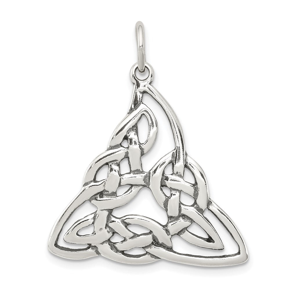 Solid;Casted;Polished;Antique finish;Polished back;Sterling silver;Fits up to 3mm