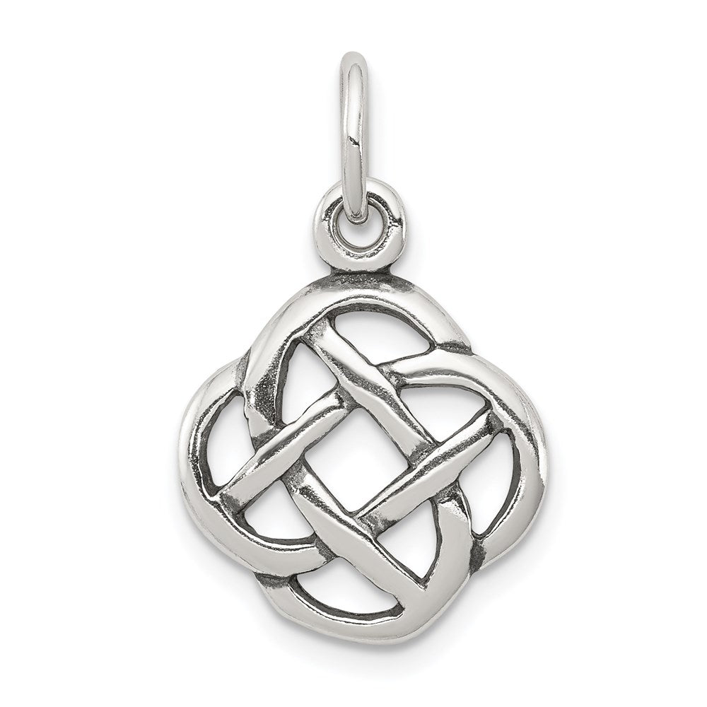 Solid;Casted;Polished;Antique finish;Sterling silver;Fits up to 3mm