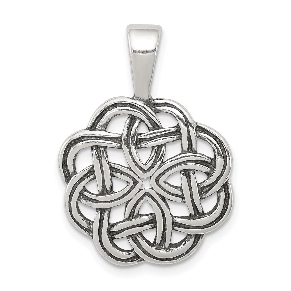 Solid;Casted;Polished;Antique finish;Polished back;Sterling silver;Fits up to 4mm