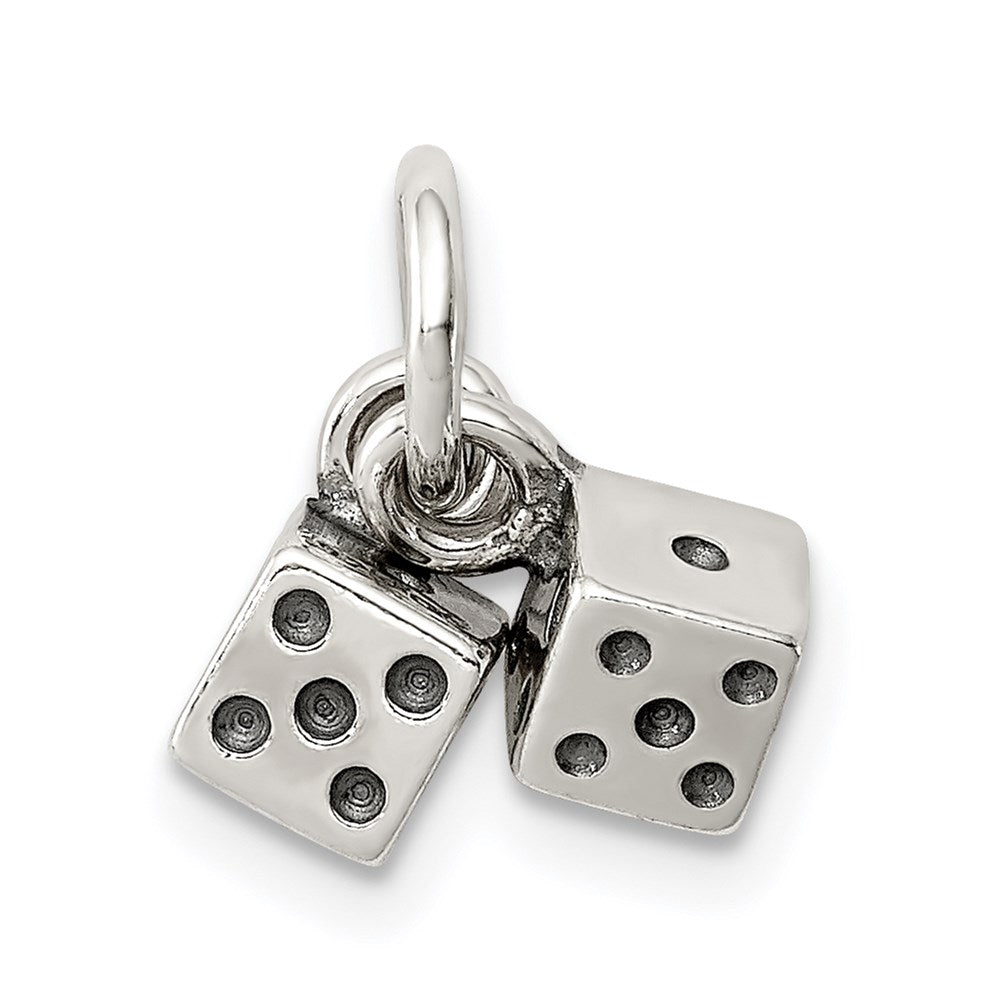 Solid;Polished;3-D;Antique finish;Sterling silver;Moveable