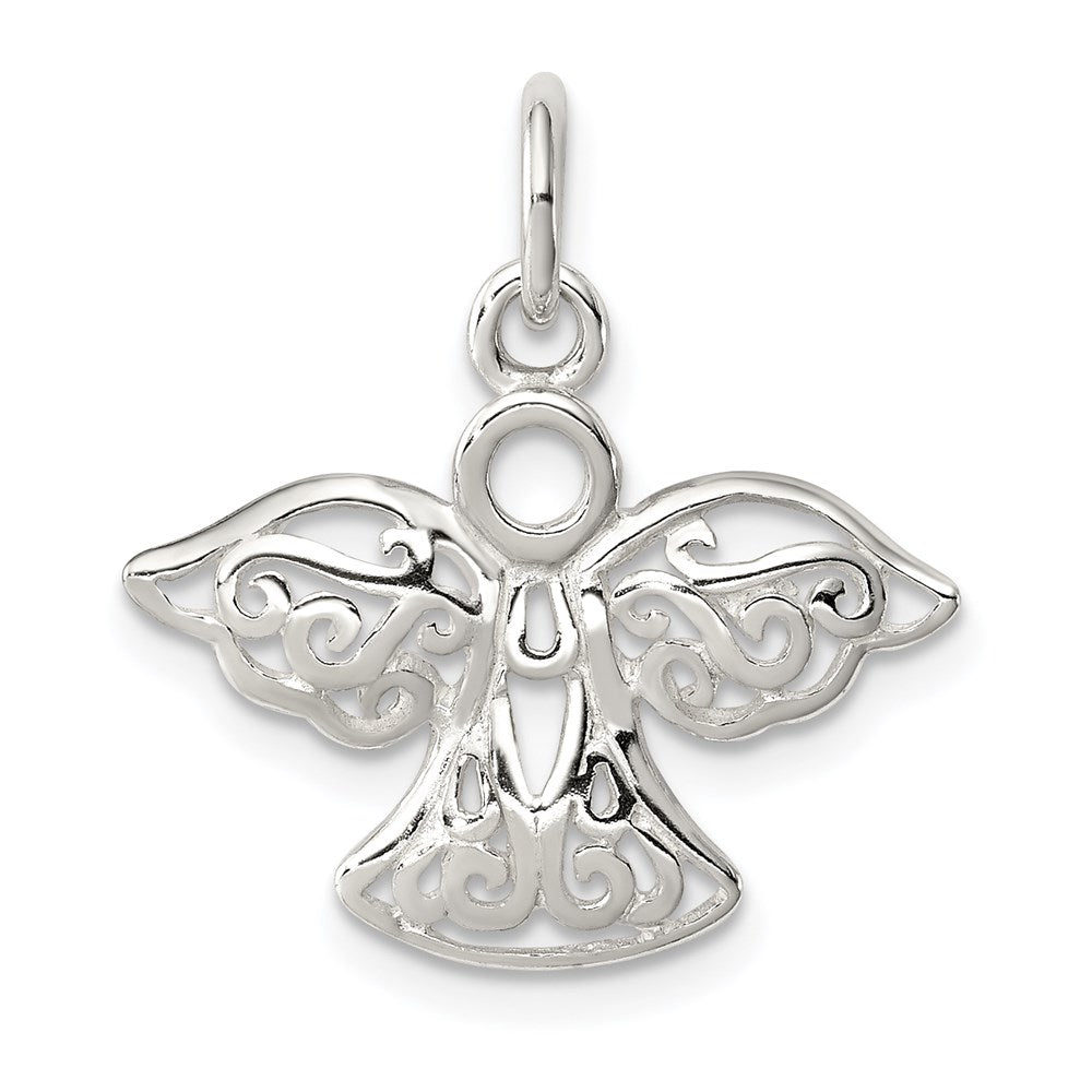 Casted;Polished;Sterling silver;Filigree