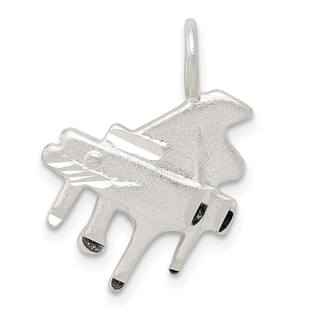Diamond-cut;Satin;Sterling silver;Textured back
