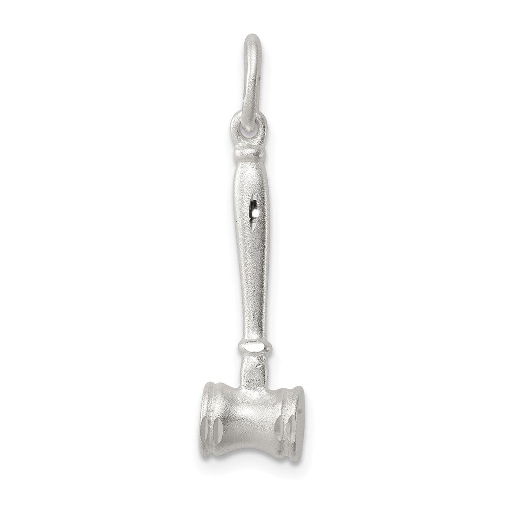Solid;Casted;Diamond-cut;Satin;3-D;Sterling silver