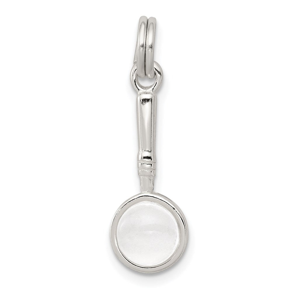 Casted;Polished;3-D;Sterling silver