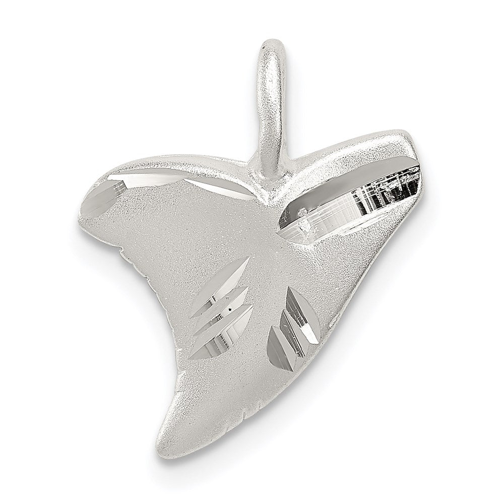 Solid;Diamond-cut;Satin;Sterling silver