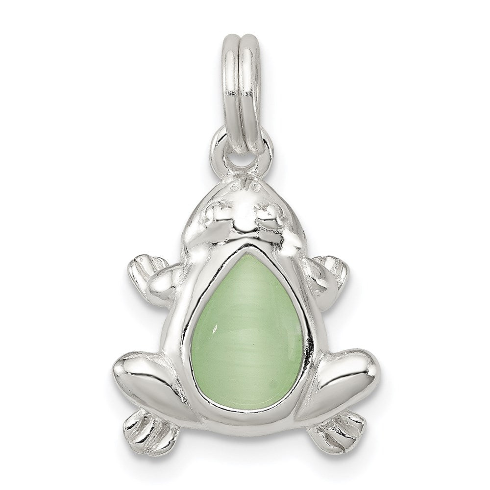 Polished;Open back;Sterling silver;Cat's eye;Fits up to 3mm