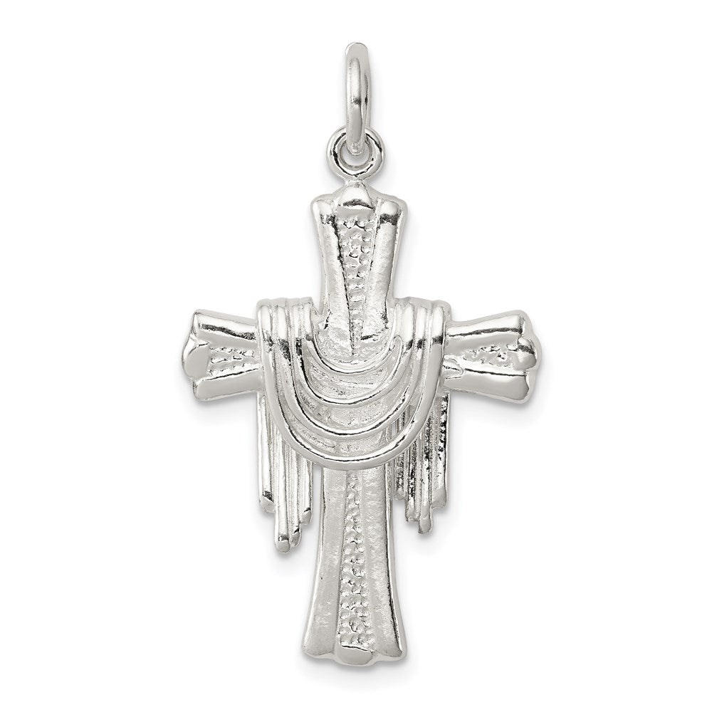 Solid;Casted;Polished;Sterling silver;Textured back