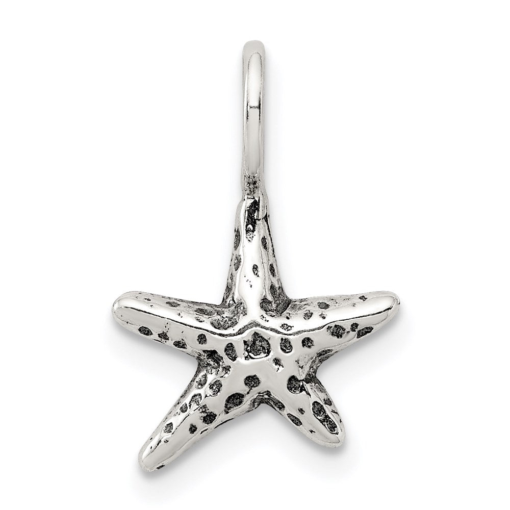 Solid;Casted;Polished;Open back;Antique finish;Sterling silver;Fits up to 3mm