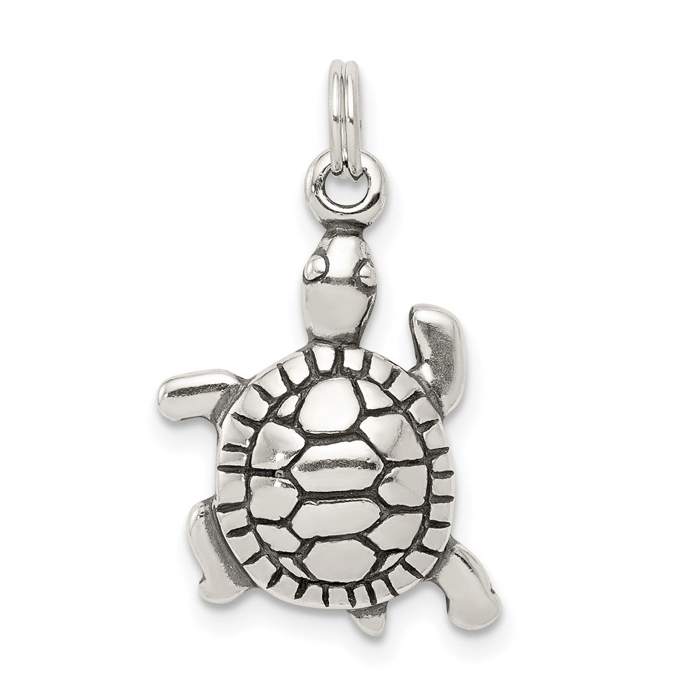 Solid;Casted;Open back;Antique finish;Sterling silver;Fits up to 3mm