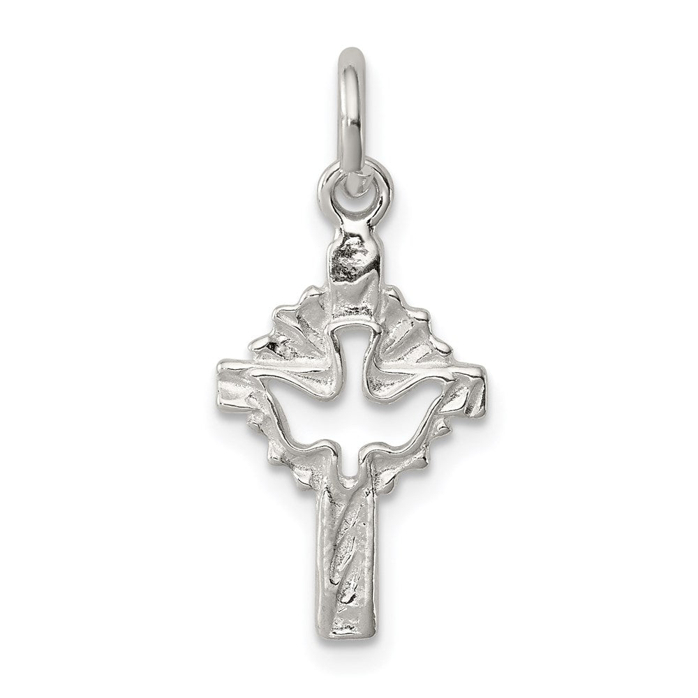 Solid;Casted;Polished;Sterling silver;Cut-out