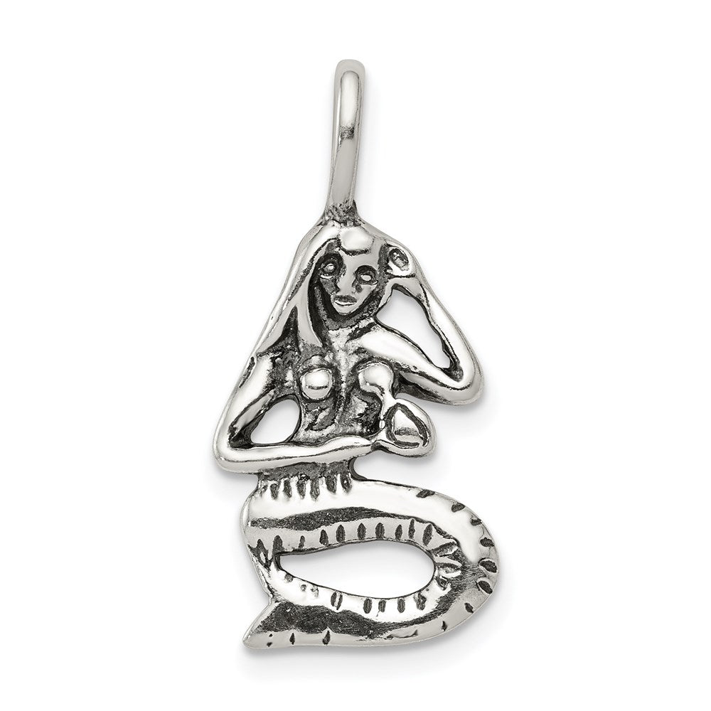 Casted;Antique finish;Sterling silver