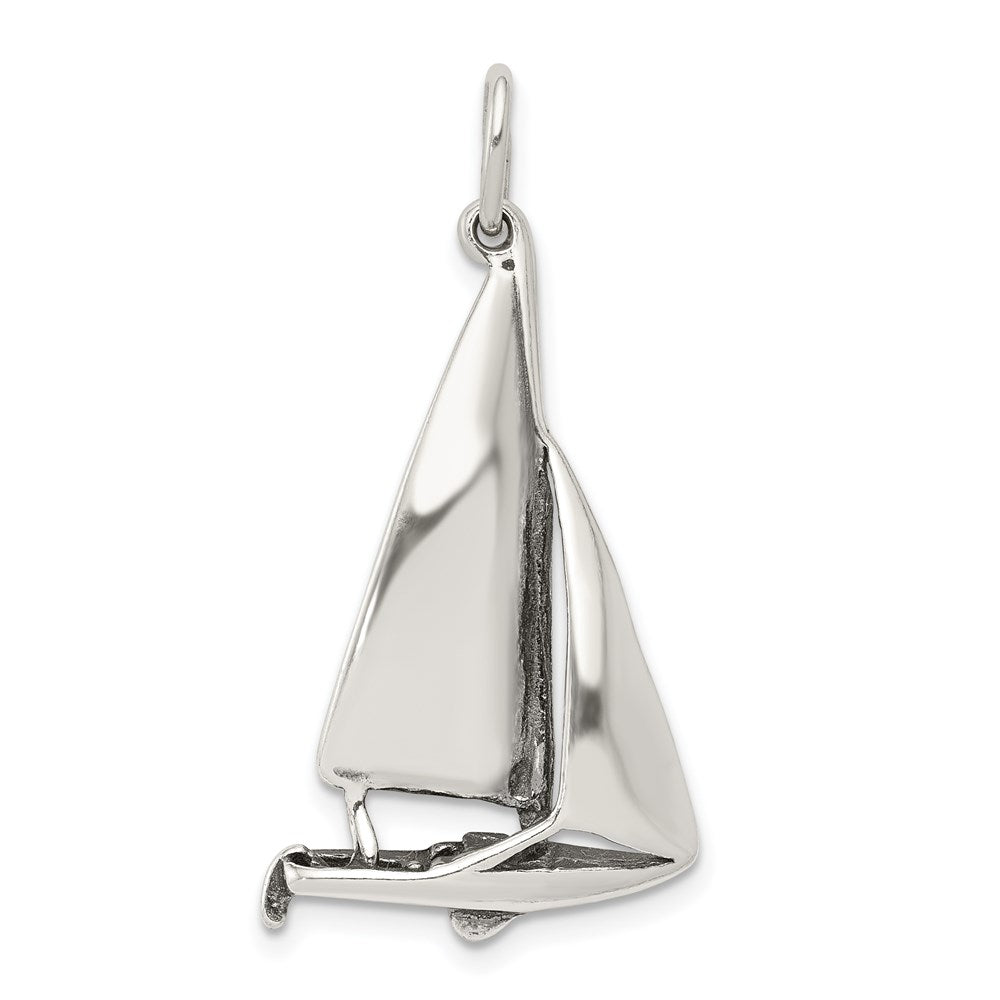 Casted;Polished;Antique finish;Sterling silver