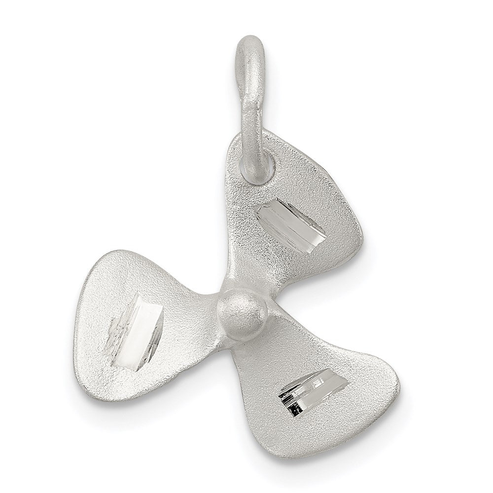 Solid;Casted;Satin;3-D;Sterling silver;Diamond Cut