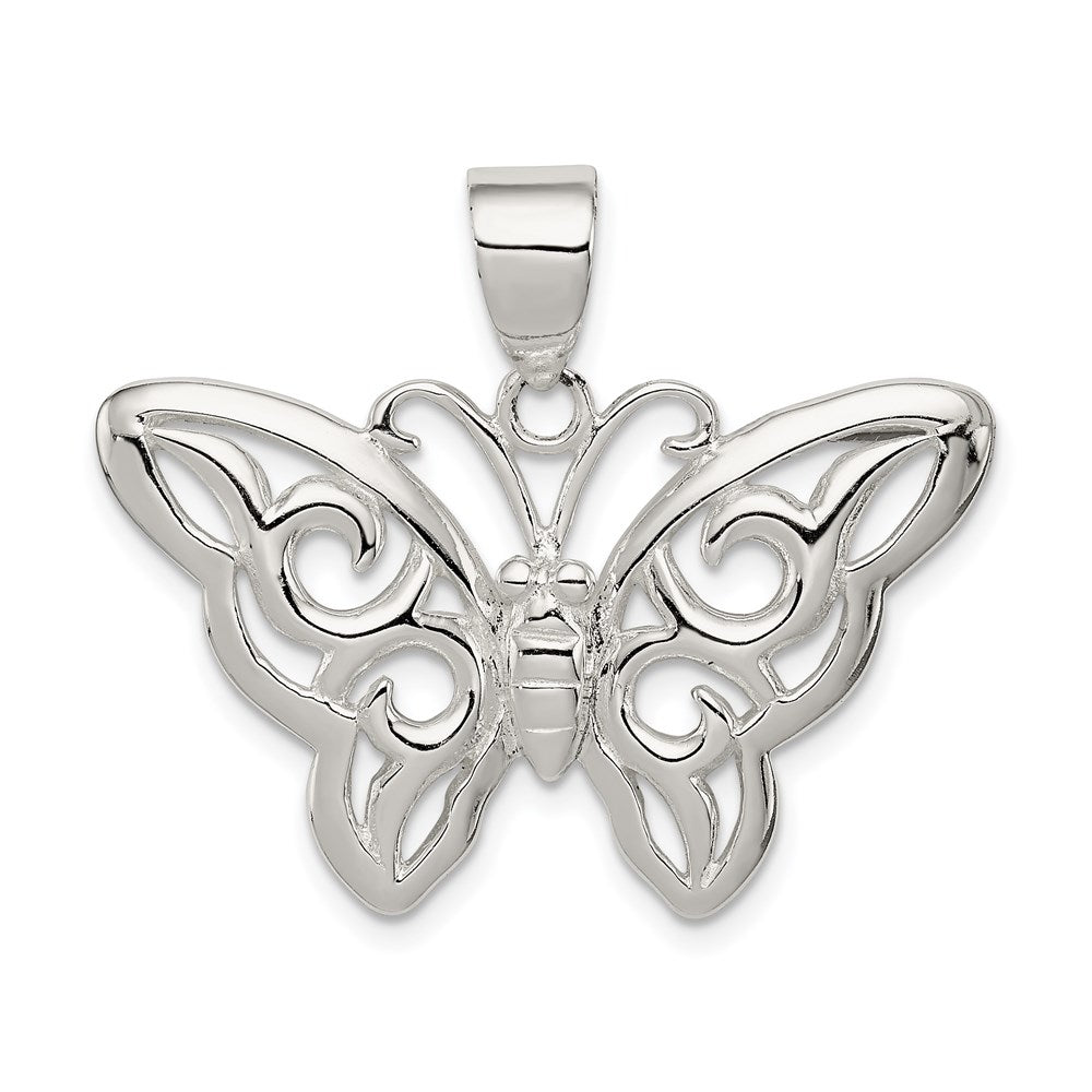 Solid;Polished;Sterling silver;Fits up to 3mm