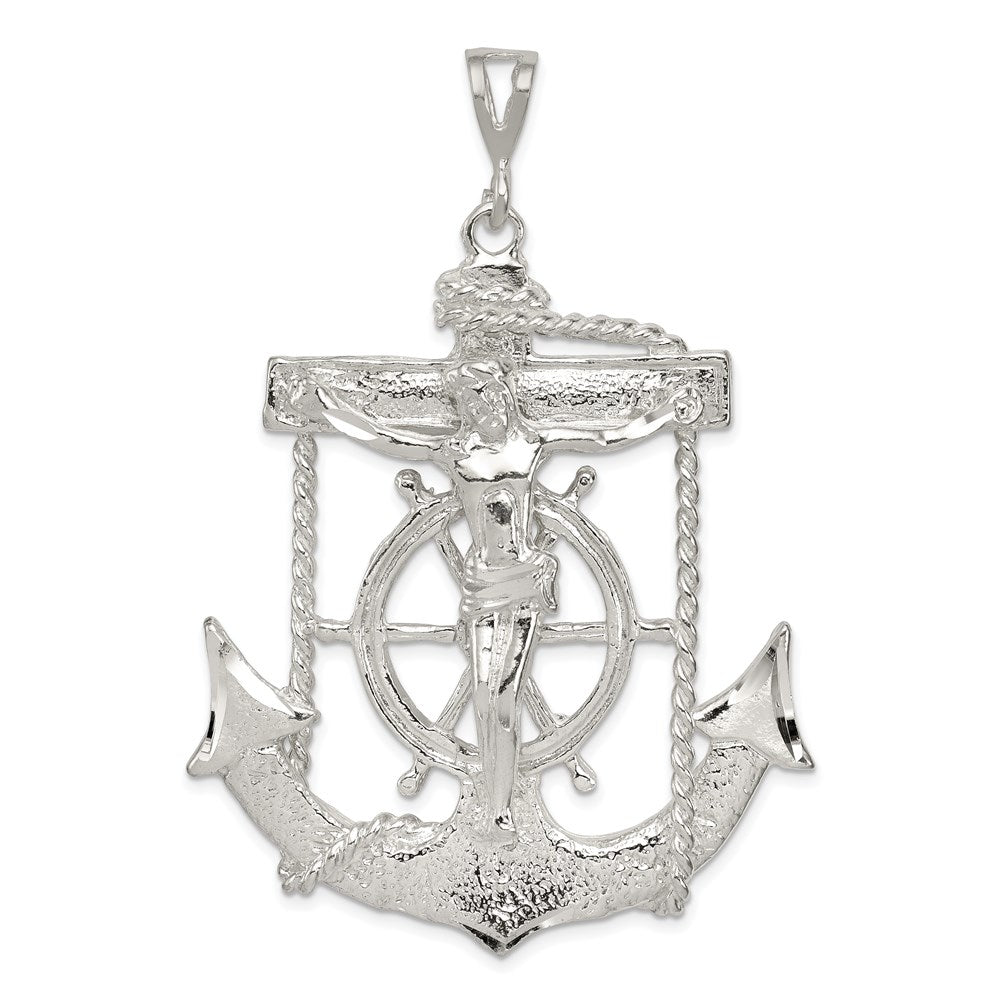 Solid;Casted;Diamond-cut;Polished;Sterling silver